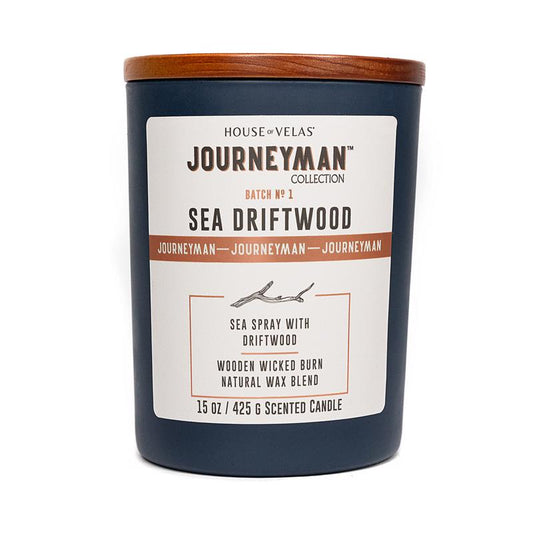 House of Velas Journeyman Blue Sea Driftwood Scent Candle 15 oz
