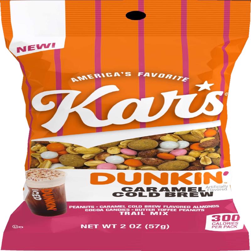 Kar's Dunkin Donuts Caramel Cold Brew Trail Mix 2 oz Bagged