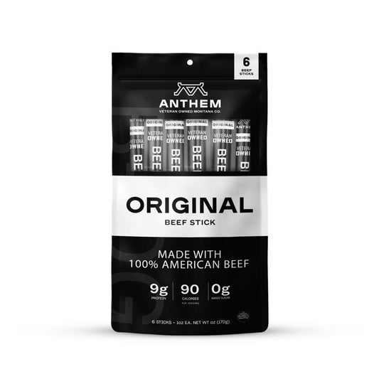 Anthem Snacks Original Beef Stick 6 oz Case