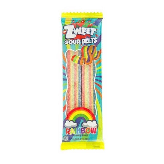 Zweet Sour Rainbow Belts Licorice Candy 0.7 oz