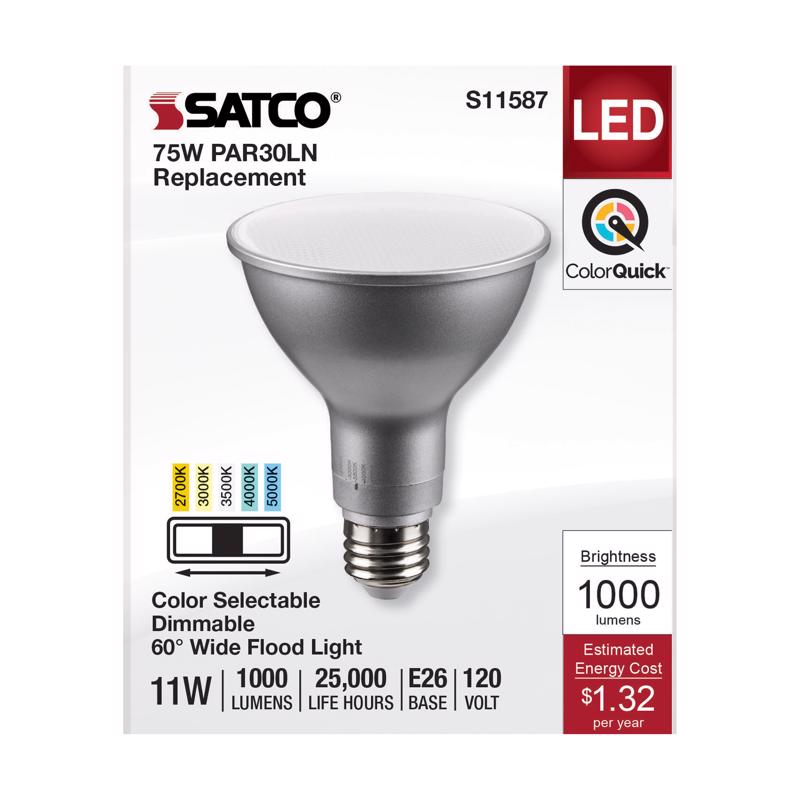 Satco  PAR20 E26 (Medium) LED Bulb Tunable White/Color Changing 75 Watt Equivalence 1 pk