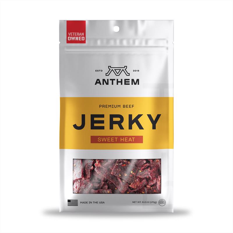 Anthem Snacks Sweet Heat Beef Jerky 6 oz Bagged