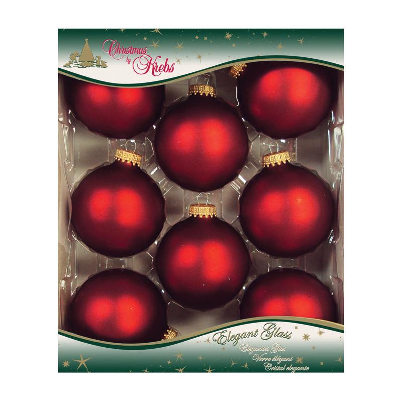 Christmas by Krebs Red Velvet Ball Ornament