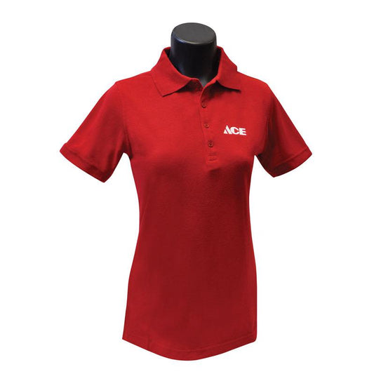 Artcraft S Short Sleeve Women's Collared Red Polo Shirt
