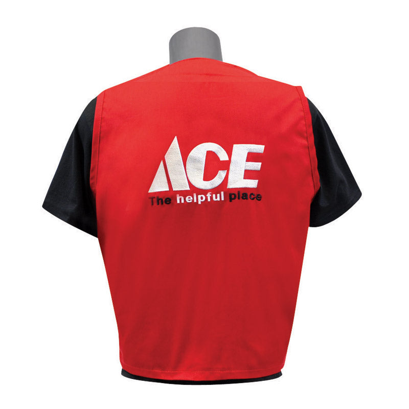 Artcraft M Sizes Unisex Sleeveless V-Neck Red Vest