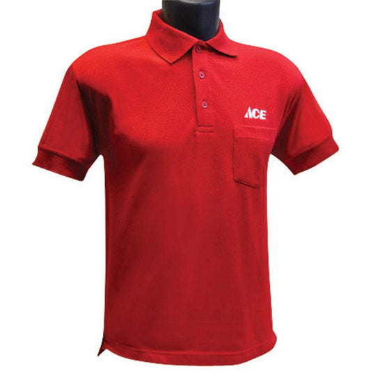 Artcraft 4XL Short Sleeve Men's Collared Red Polo Shirt