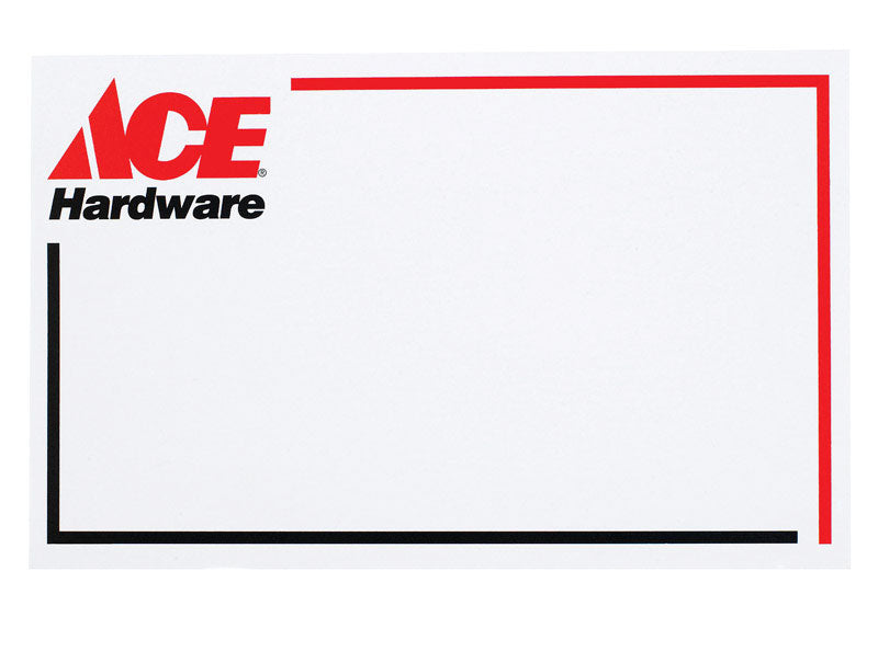 3-1/2 in. H X 5-1/2 in. W Office Supplies/Stationary Sign 100 each