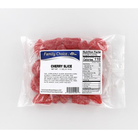 Family Choice Cherry Slices Gummi Candy 11 oz