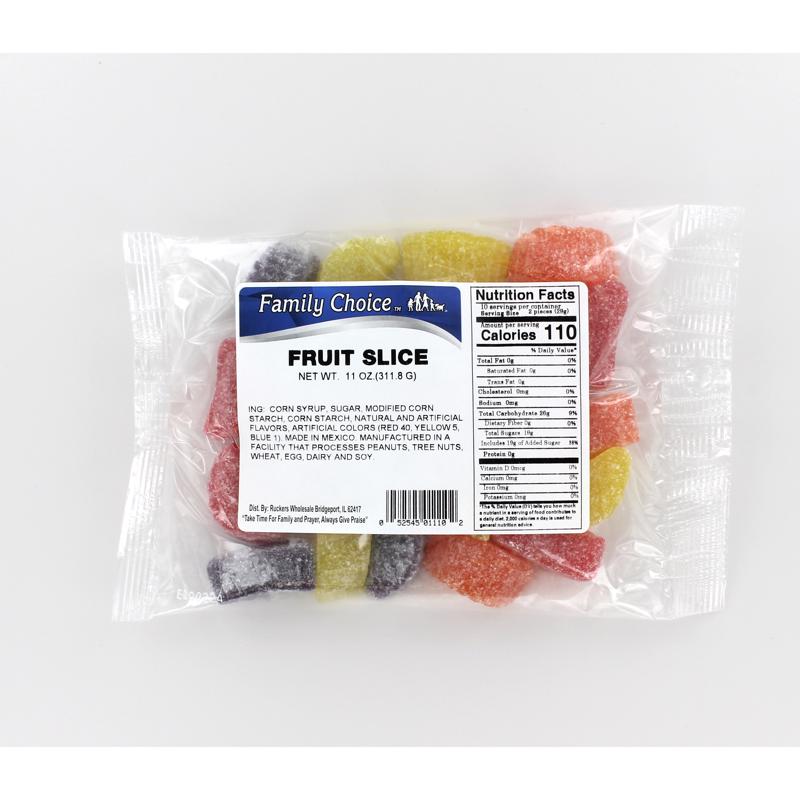 Family Choice Fruit Slices Gummi Candy 11 oz