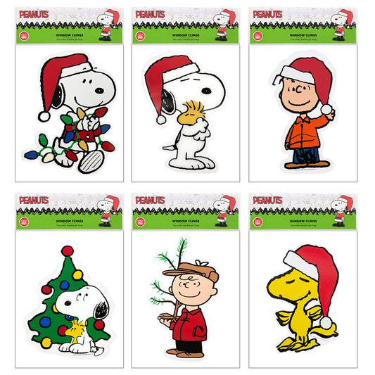 Peanuts Multicolored Gel Cling Window Clings 0.10 in.