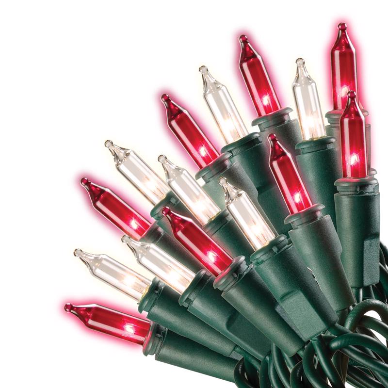 Celebrations Red Incandescent Mini Multicolored 100 ct String Christmas Lights 20 ft.