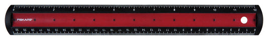 Fiskars 12 in. L X 1 in. W Plastic Ruler Metric and SAE