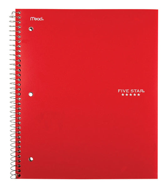 Mead 8-1/2 in. W X 11 in. L College Ruled Spiral Assorted Notebook