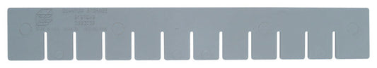 2.5 in. H X 20.63 in. W Gray Plastic Grid Dividers