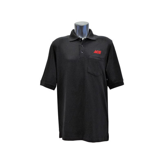 Artcraft XLT Short Sleeve Men's Collared Black Polo Shirt