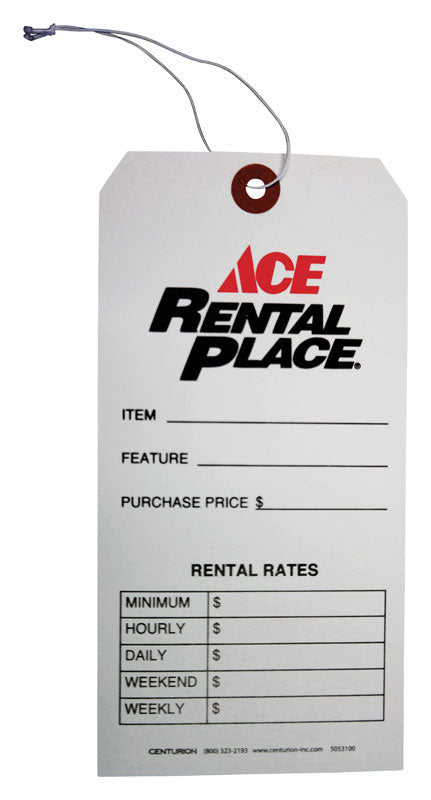 String Tag 3-5/8 in. W X 7-1/4 in. H