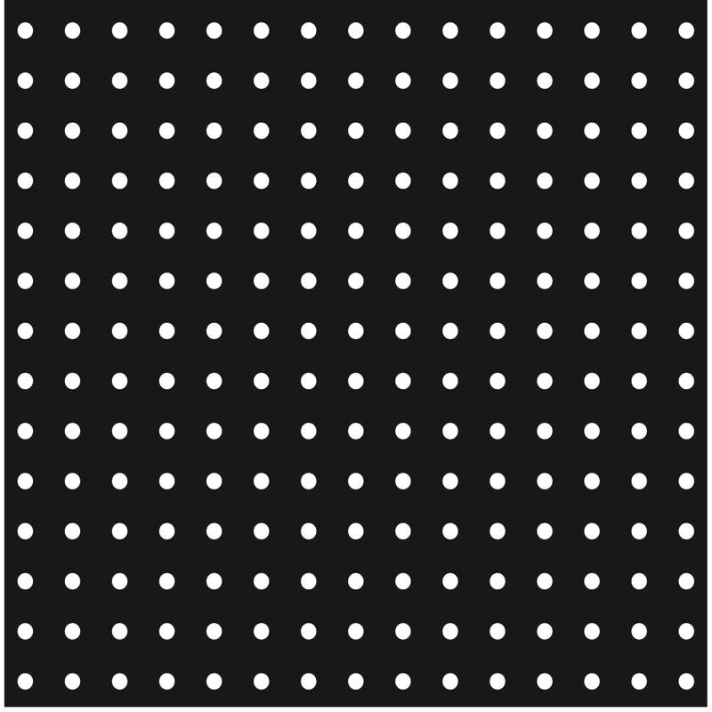 Black Punched Backer Paper 90 in. H X 46 in. W