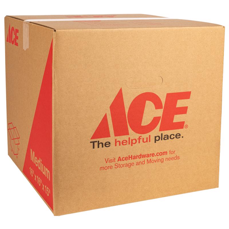 Ace 15 in. H X 16 in. W X 16 in. L Cardboard Corrugated Box 1 pk