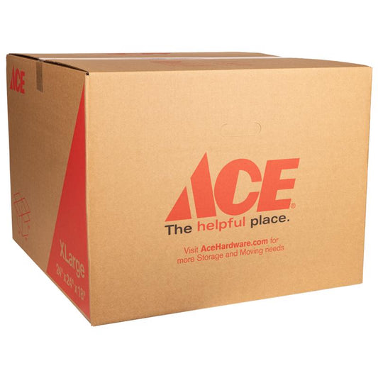 Ace 18 in. H X 24 in. W X 24 in. L Cardboard Corrugated Box 1 pk