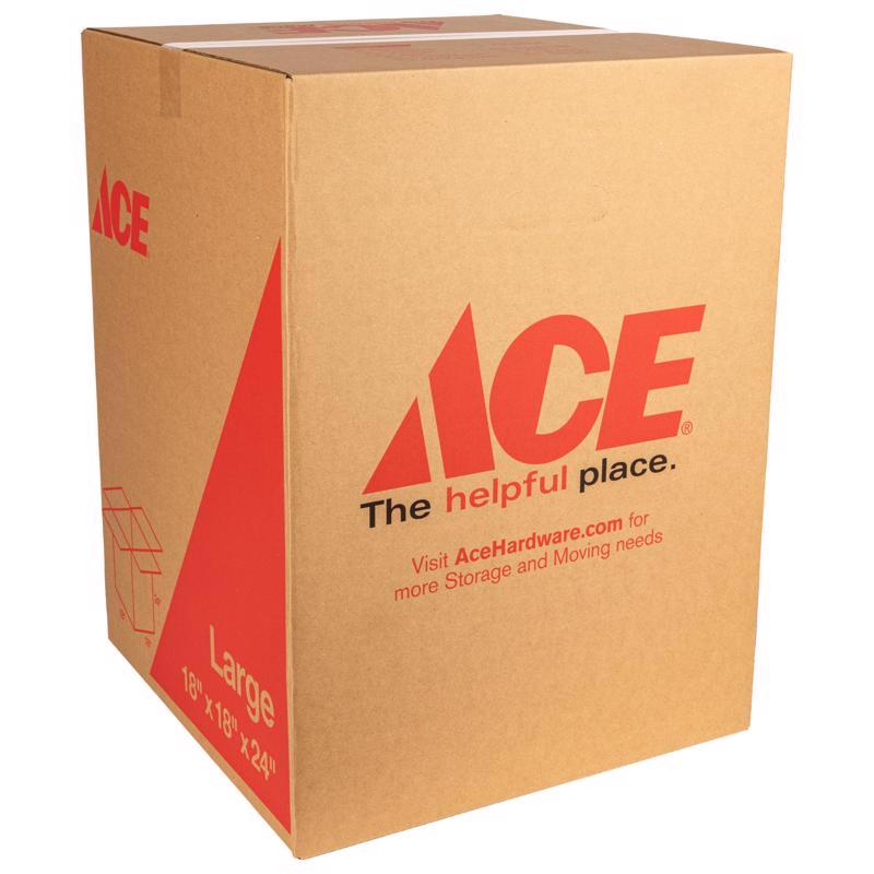 Ace 24 in. H X 18 in. W X 18 in. L Cardboard Corrugated Box 1 pk