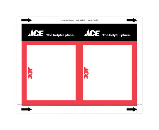 5.5 in. H X 7 in. W Office Supplies/Stationary Sign 25 each