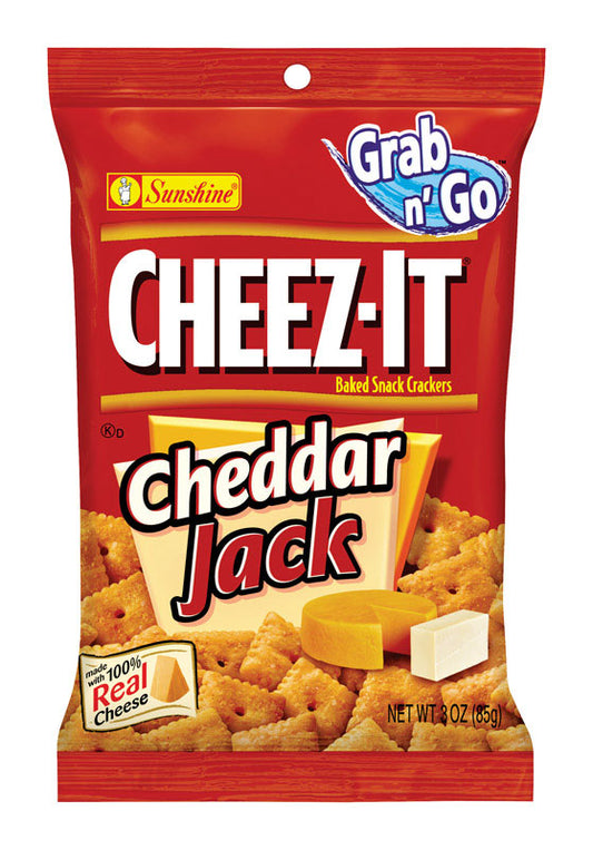 Cheez-It Grab n' Go Cheddar Jack Crackers 3 oz Pegged