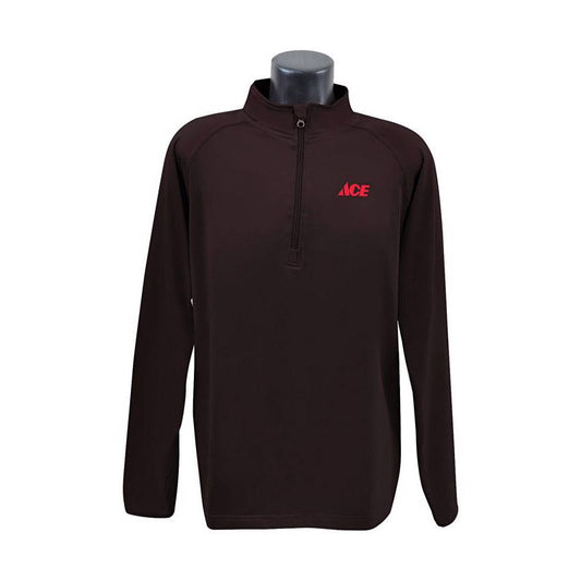 Artcraft S Long Sleeve Men's 1/4 Zip Black Pullover Shirt