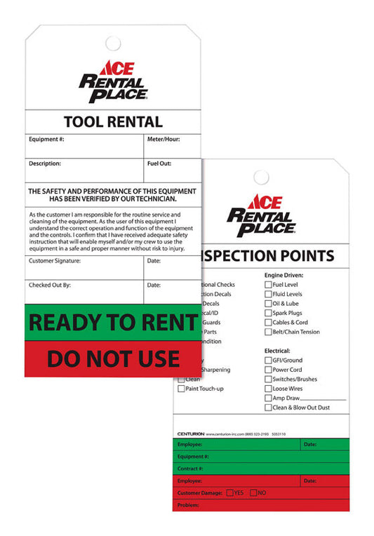 String Tag 3-5/8 in. W X 7-1/4 in. H