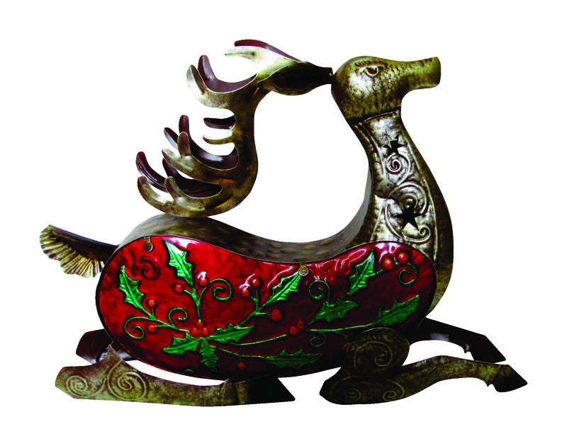 Alpine Bronze Reindeer Figurine