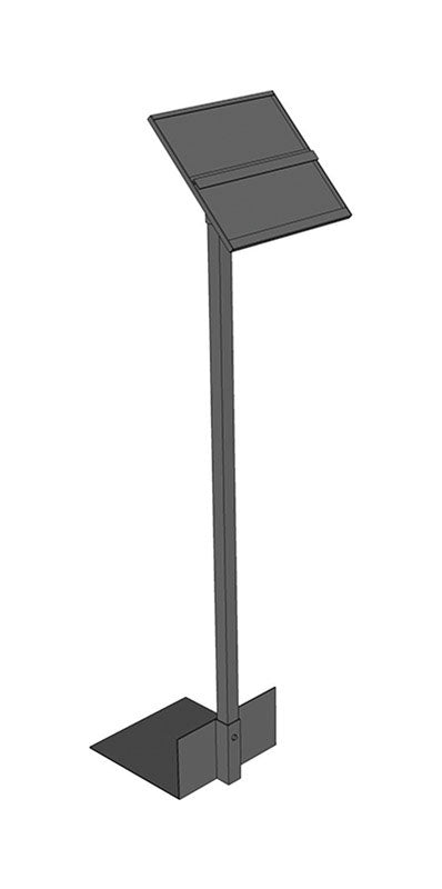 Black Metal Floor Sign Holder 36 in. H