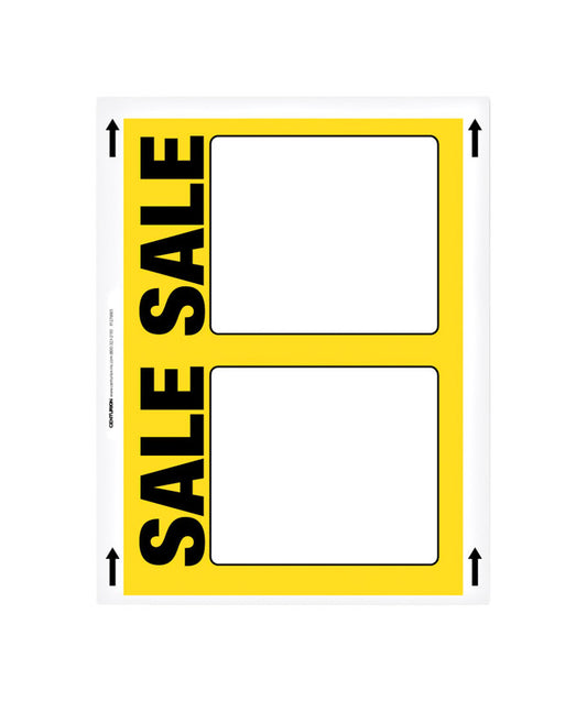 5.5 in. H X 7 in. W Office Supplies/Stationary Sign 25 each
