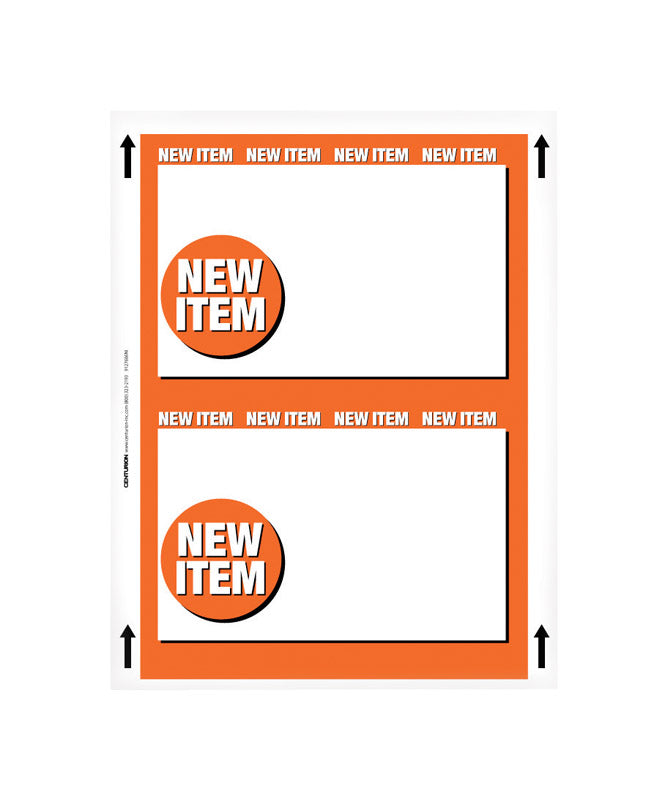 5.5 in. H X 7 in. W Office Supplies/Stationary Sign 25 each