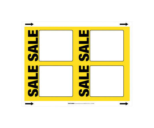3.5 in. H X 5.5 in. W Office Supplies/Stationary Sign 100 each