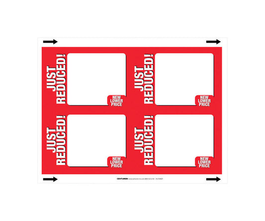 3.5 in. H X 5.5 in. W Office Supplies/Stationary Sign 25 each