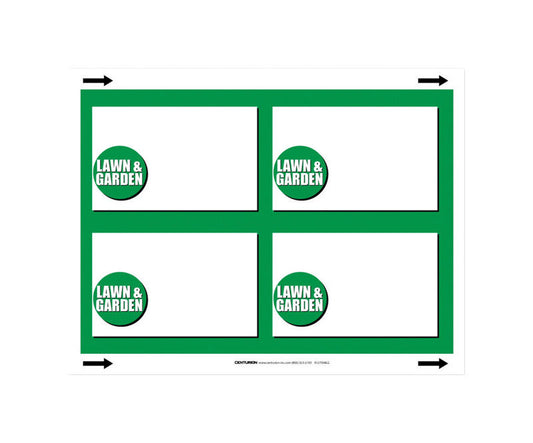 3.5 in. H X 5.5 in. W Office Supplies/Stationary Sign 100 each