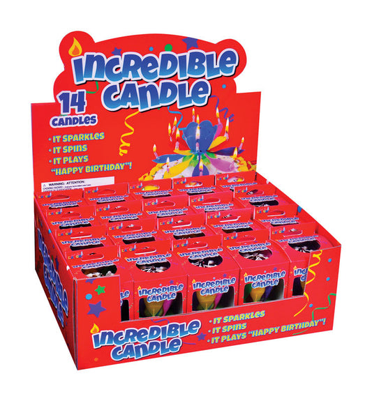 Just For Laughs Incredible Candle Celebration Birthday Candle Plastic 1 pk