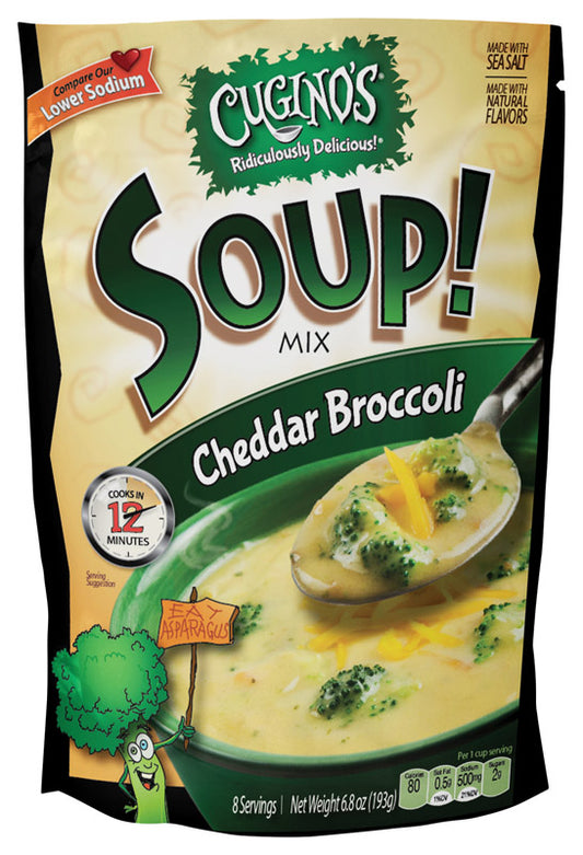 Cugino's Cheddar Broccoli Dry Soup Mix 6.8 oz Pouch