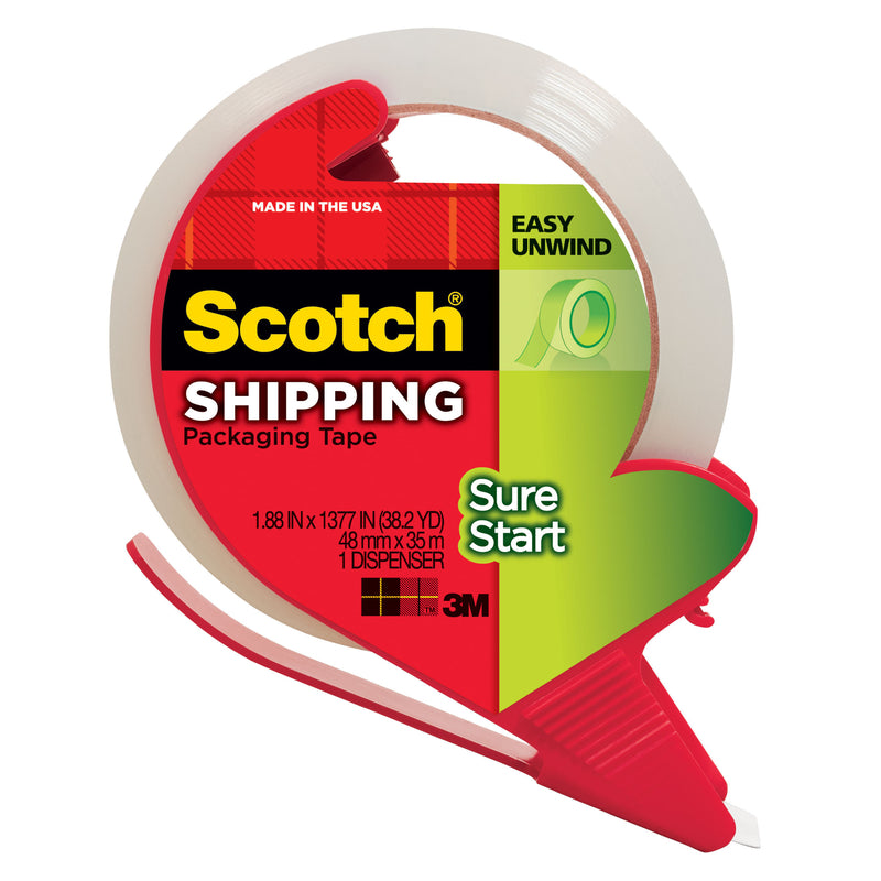 3M Scotch 1.88 in. W X 38.2 in. L Packaging Tape with Dispenser 1 pk