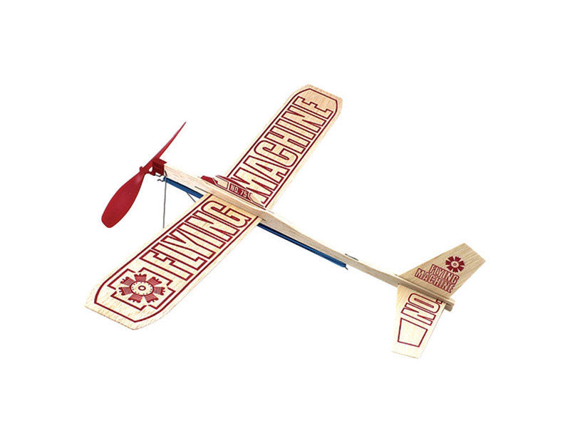 Guillow's Flying Machine Glider Plane Natural 1 pc