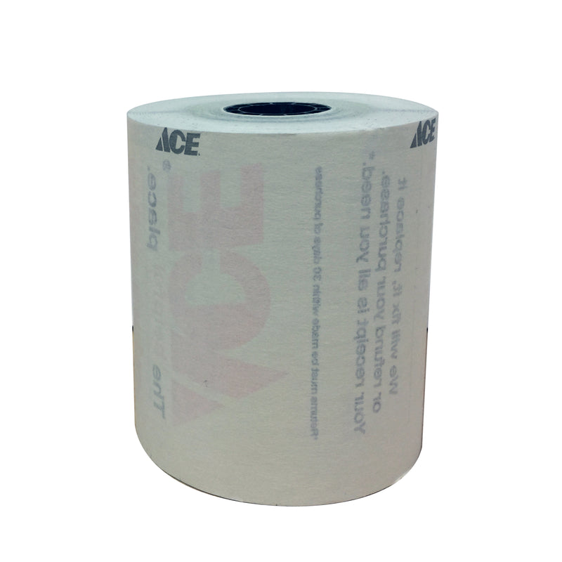 90 ft. L 2 ply Ace Logo Cash Register Receipt Paper with Return Policy 50 pk