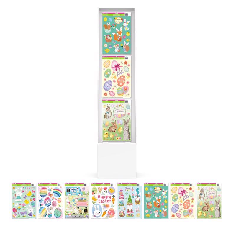 IG Design Assorted Easter Cling Window Clings Gel 1 each
