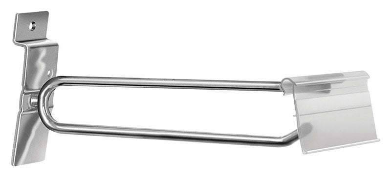 6 in. Silver Metal Slot Wall Peg Hook 25 pk