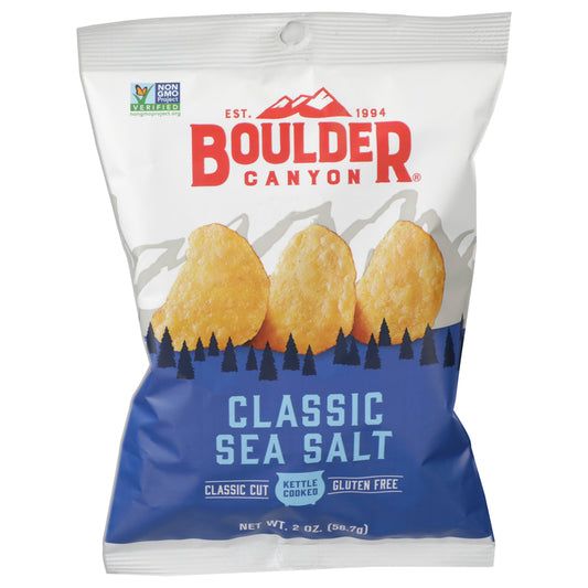 Boulder Canyon Sea Salt Kettle Cooked Potato Chips 2 oz Pegged