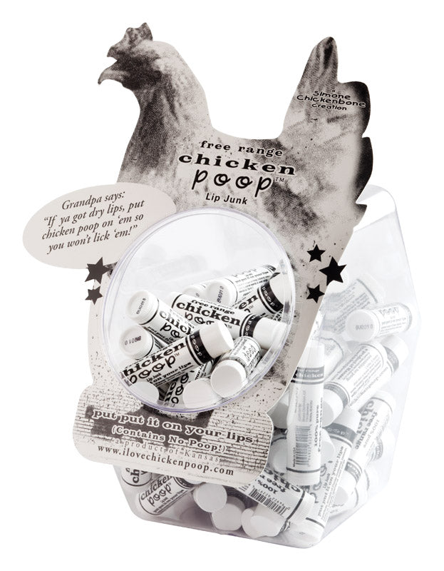 Simone Chickenbone Chicken Poop Lip Junk Lavender Scent Lip Balm 0.15 oz 1 pk