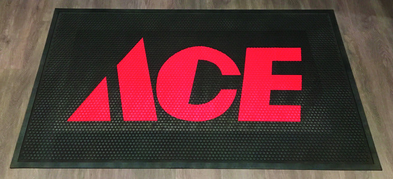 Ace Logo Floor Mat 6 ft. L X 4 ft. W Indoor or Outdoor
