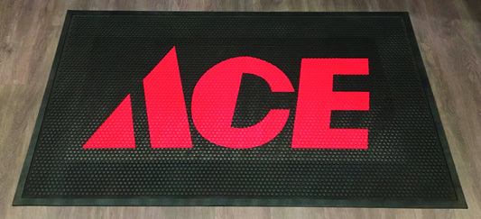 Ace Logo Floor Mat 6 ft. L X 4 ft. W Indoor or Outdoor