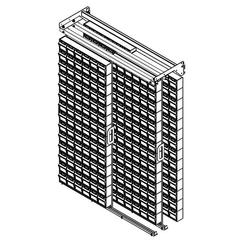 70 in. H X 48 in. W X 15 in. D Black Metal Brass Fittings Display