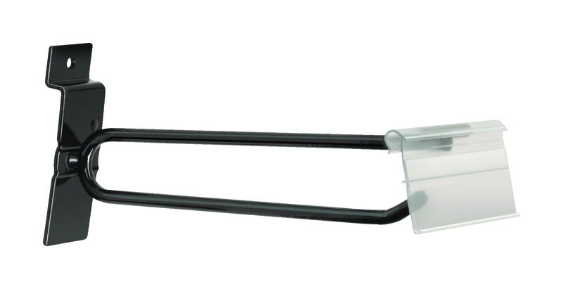 6 in. Black Metal Slot Wall Peg Hook 25 pk