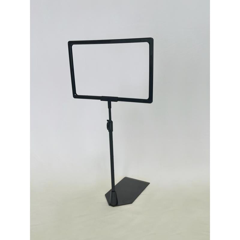 Black Plastic K-Frame Sign Holder 20 in. H X 7 in. W X 11 in. L