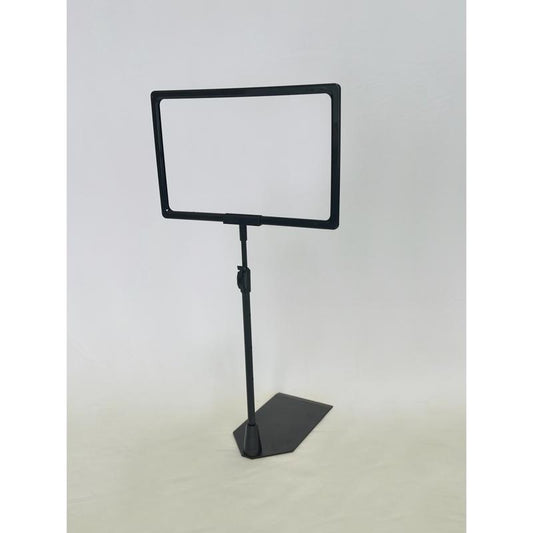 Black Plastic K-Frame Sign Holder 20 in. H X 7 in. W X 11 in. L